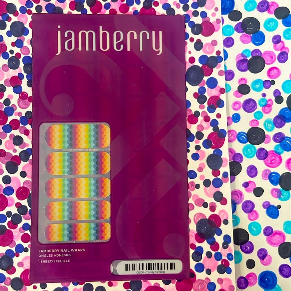 Jamberry Candy Scallop Nail Wraps